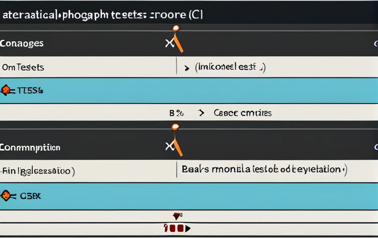 **
A visual representation of automated testing in CI. The image should show a network of tests (unit, integration, etc.) automatically running on code changes. Consider incorporating elements like progress bars, checkmarks, and error symbols to indicate the status of the tests. A subtle background could feature code snippets or development tools. The overall mood should be efficient and secure.
**