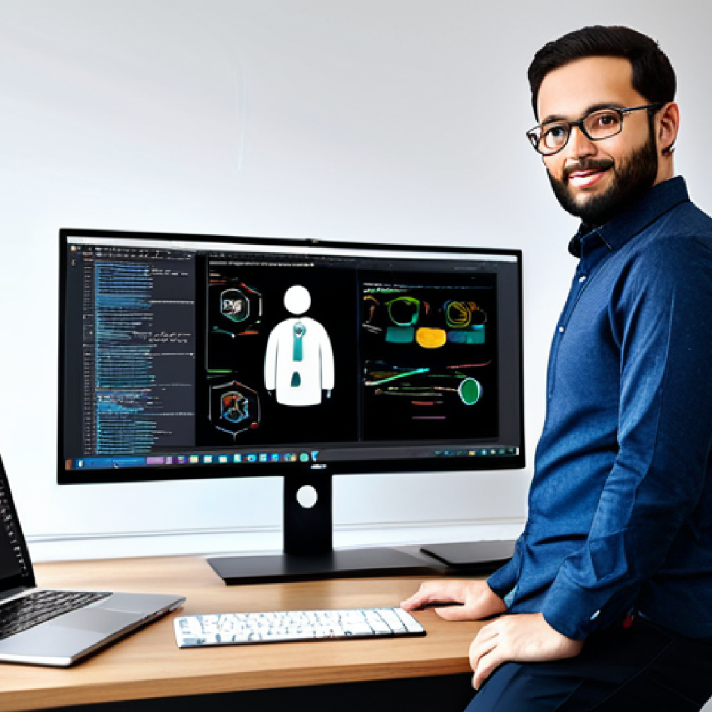 **
"A professional software engineer in a modest office setting, fully clothed in appropriate business casual attire, working on a computer with code visible on the screen. Background includes a clean desk, multiple monitors, and a whiteboard with diagrams. Safe for work, perfect anatomy, natural proportions, professional, family-friendly, high quality."
**