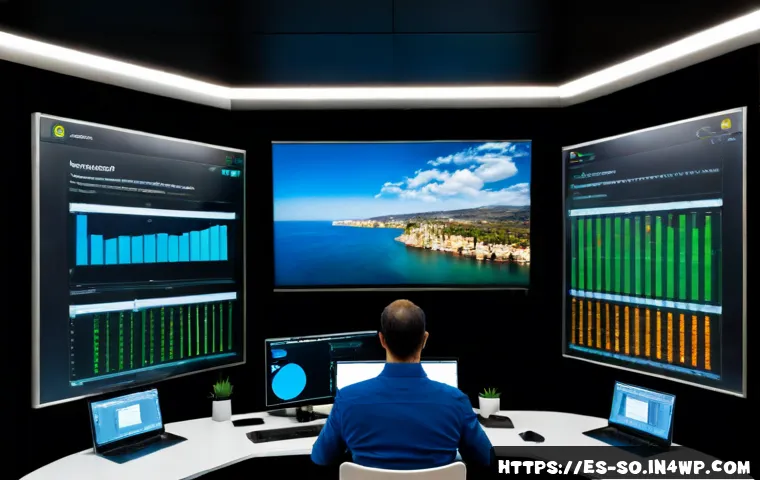 CI CD 파이프라인의 스케일링 전략 - Photorealistic modern cloud operations workspace in Madrid, Spanish technology professionals monitor...