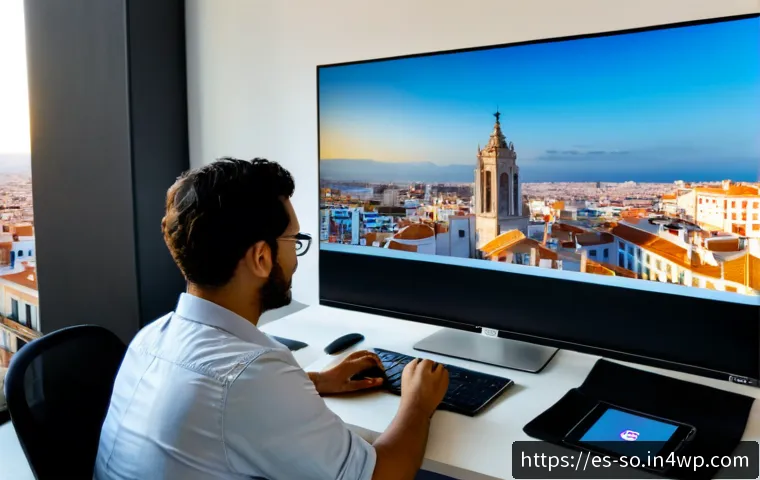 CI CD 파이프라인에서의 보안 테스트 자동화 - Photorealistic modern software engineering workspace in Madrid, Spain, showing a diverse development...